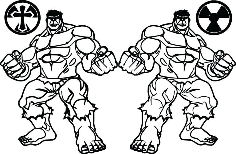 Hulk Coloring Pages Easy
