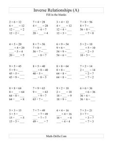 Short Multiplication Worksheets Year 3 Times Tables Worksheets