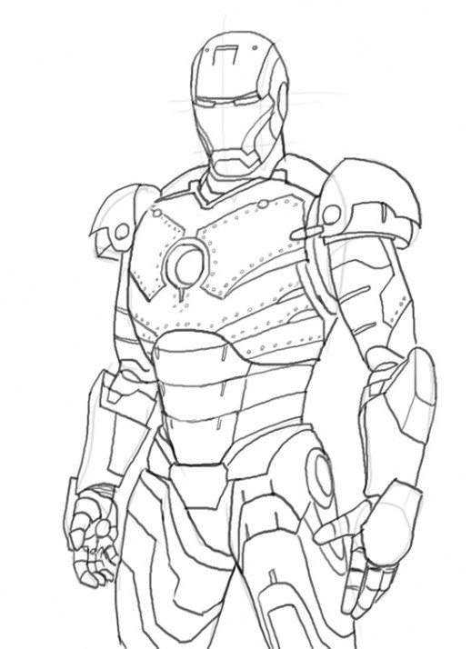Iron Man Cartoon Drawing at GetDrawings Free download