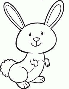 Easter Bunny Rabbit Coloring Pages ClipArt Best