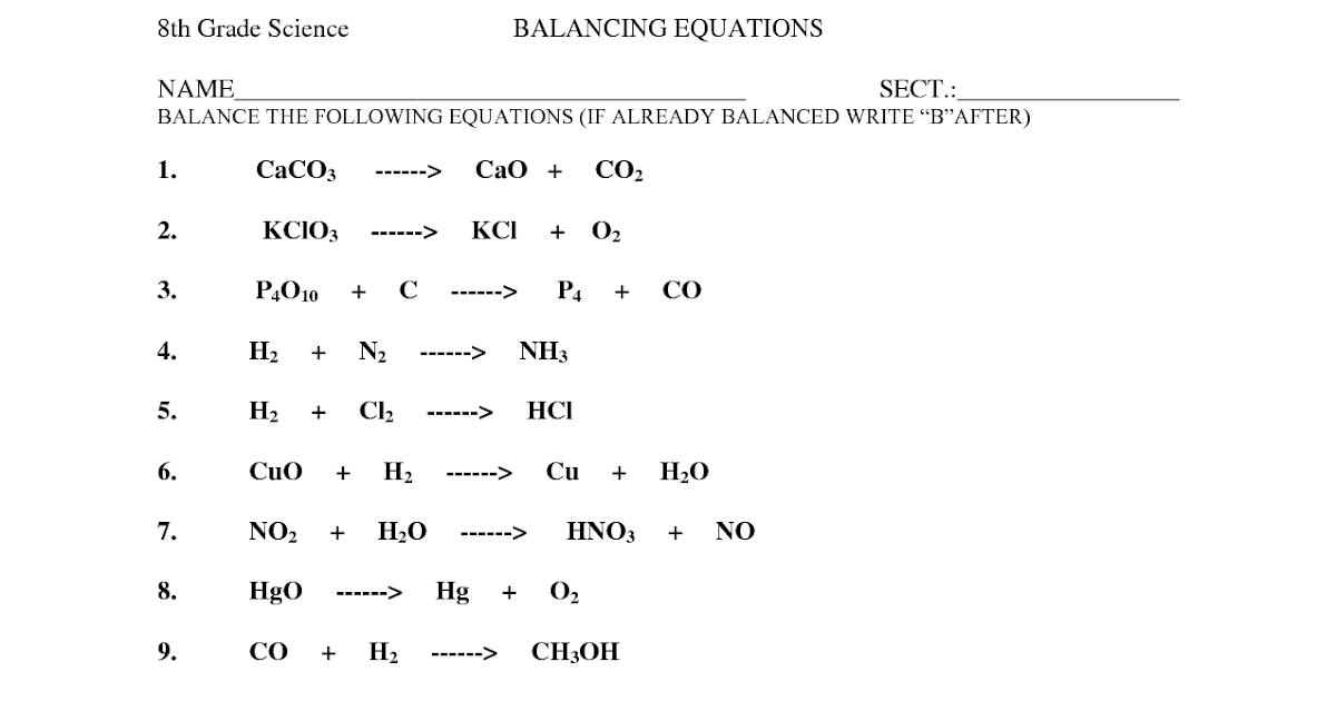 Balancing Chemical Equations Gizmo Answer Key / Bookmark file pdf