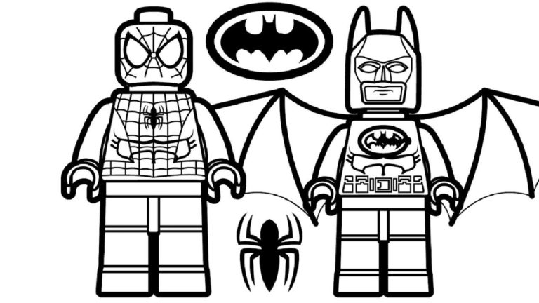 Lego Coloring Pages Spiderman