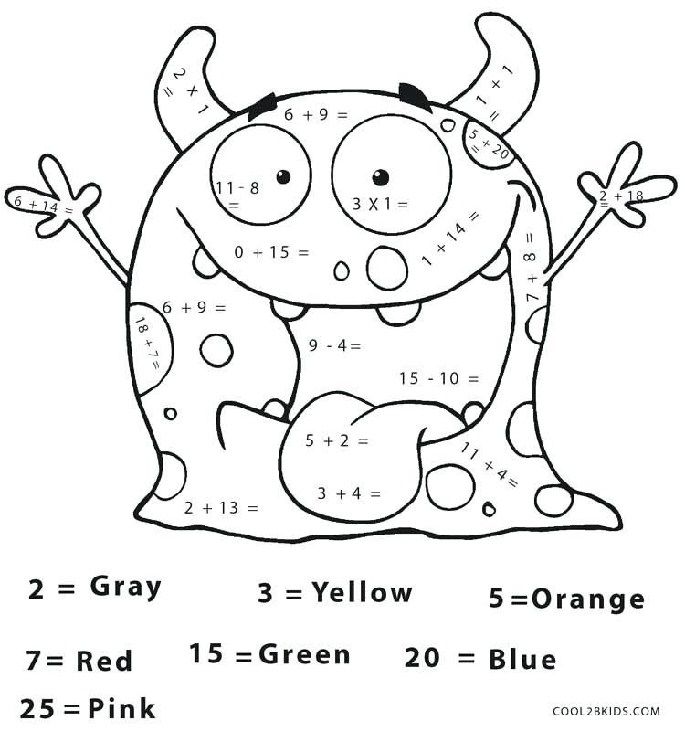 3Rd Grade Math Coloring Pages