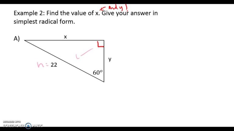 5.8 Special Right Triangles Worksheet Answer Key