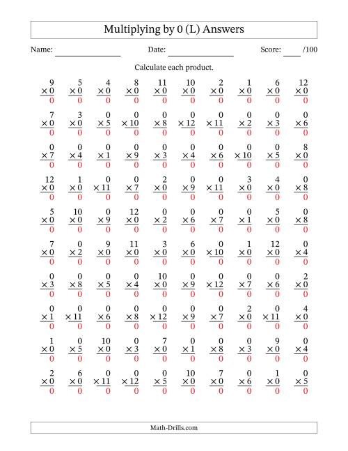 Printable Multiplication Worksheets 2S