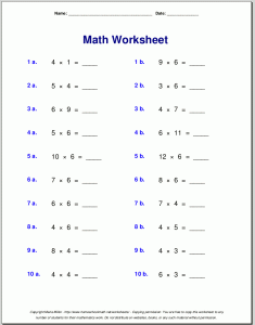Multiplication Worksheet Grade 3 / 3rd Grade Multiplication Worksheets