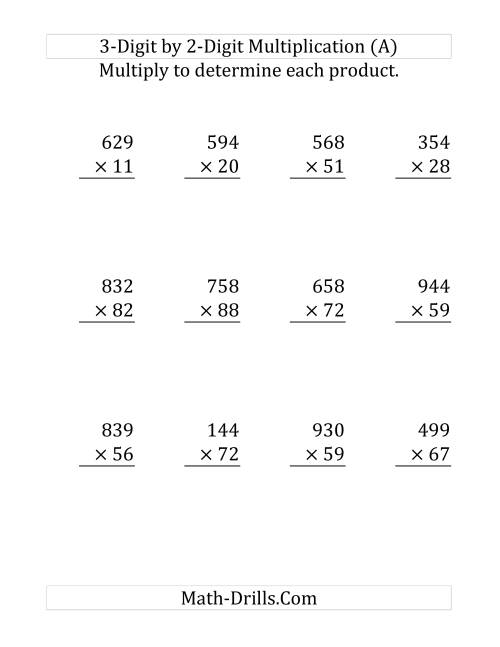 Multiplication Worksheet Pdf Grade 5