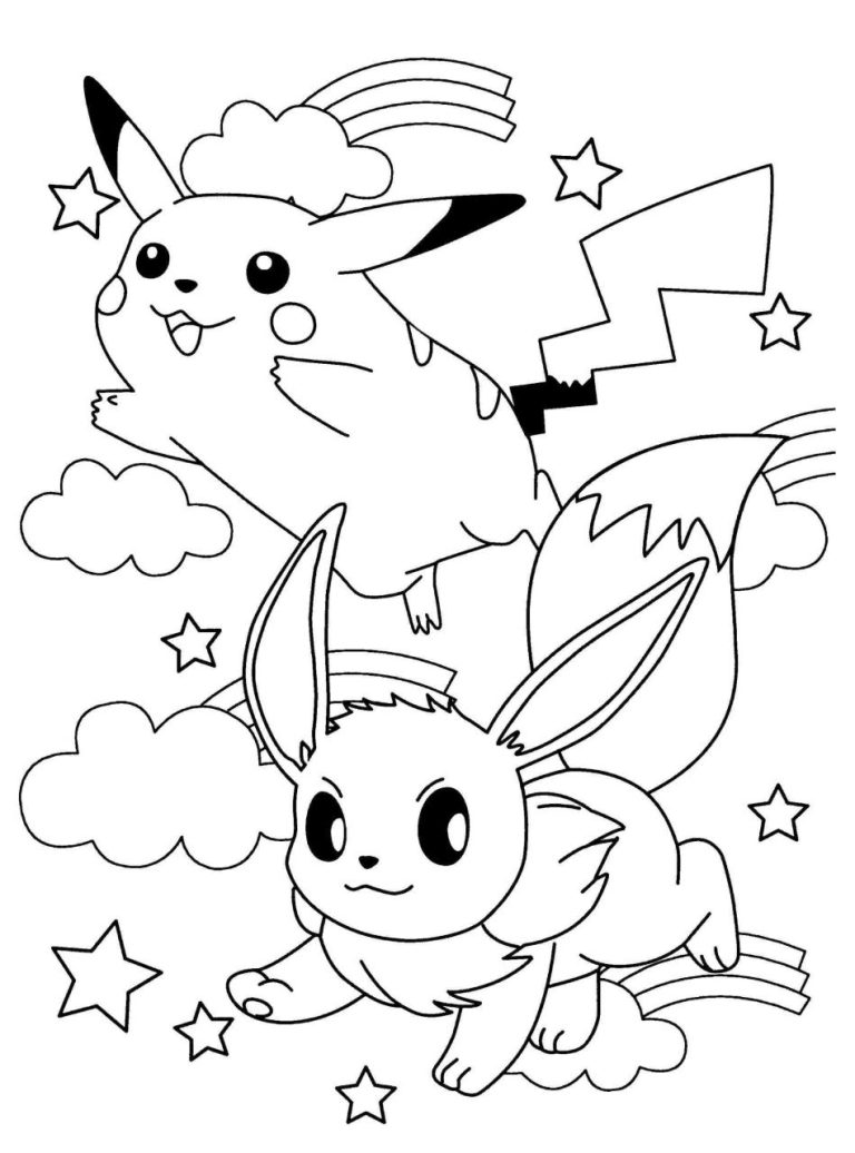 Pokemon Coloring Pages Eevee