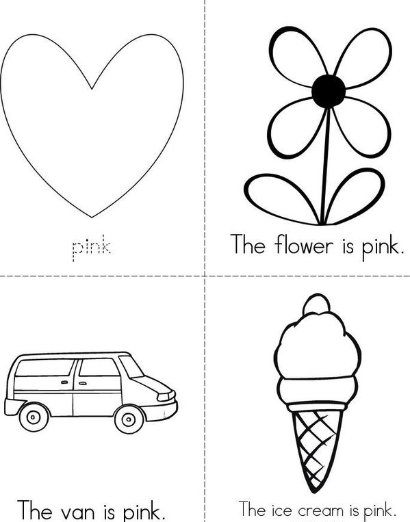 Free Printable Color Pink Worksheets