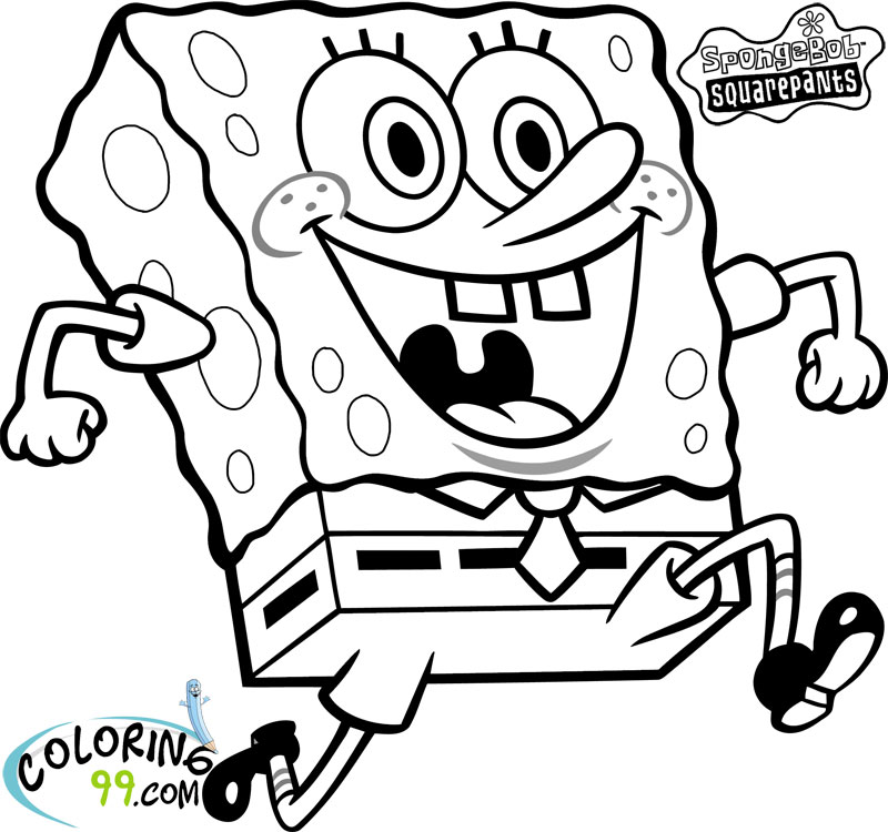 Spongebob Squarepants Coloring Pages Team colors