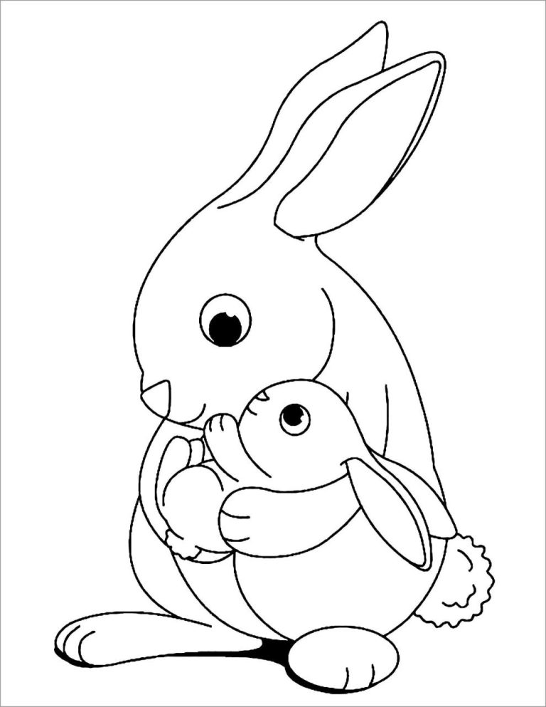 Bunny Coloring Pages Free
