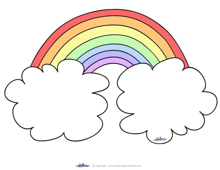 Rainbow Coloring Pages Printable Free