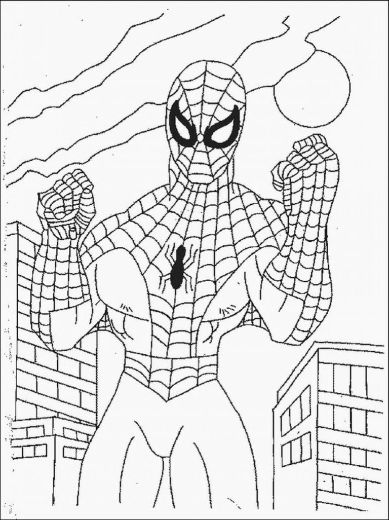 Marvel Coloring Pages Spiderman