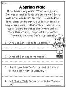 Reading Comprehension What Do You Think? Worksheets 99Worksheets