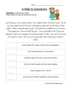 Sequence Of Events Worksheets 99Worksheets