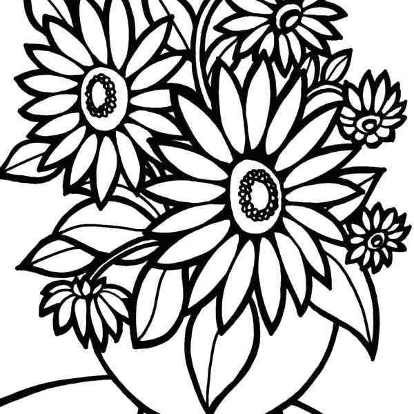 Coloring Pages Summer Flowers