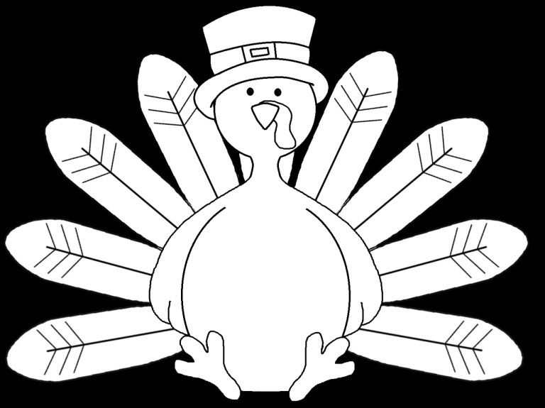Turkey Coloring Pages Without Feathers