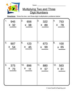 Multiplication Worksheets Have Fun Teaching