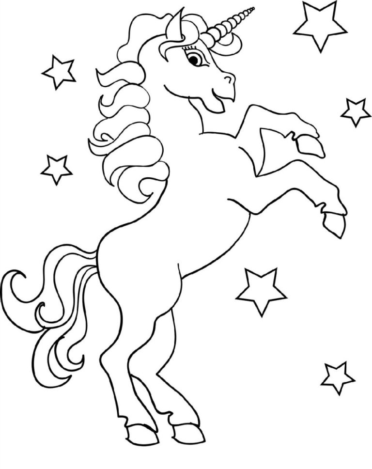 Coloring Pages For Kids Unicorn
