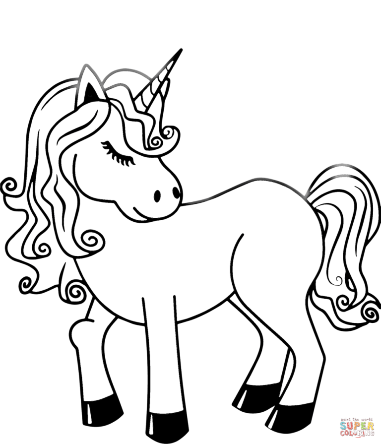 Unicorn Coloring Pages Printable Free