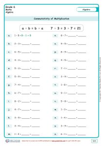 Printable Grade 6 Math Worksheets Printable Template 2021