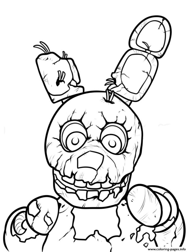 Fnaf Coloring Pages Free