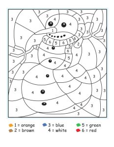 Winter Coloring Math Pages Hitcolorco —