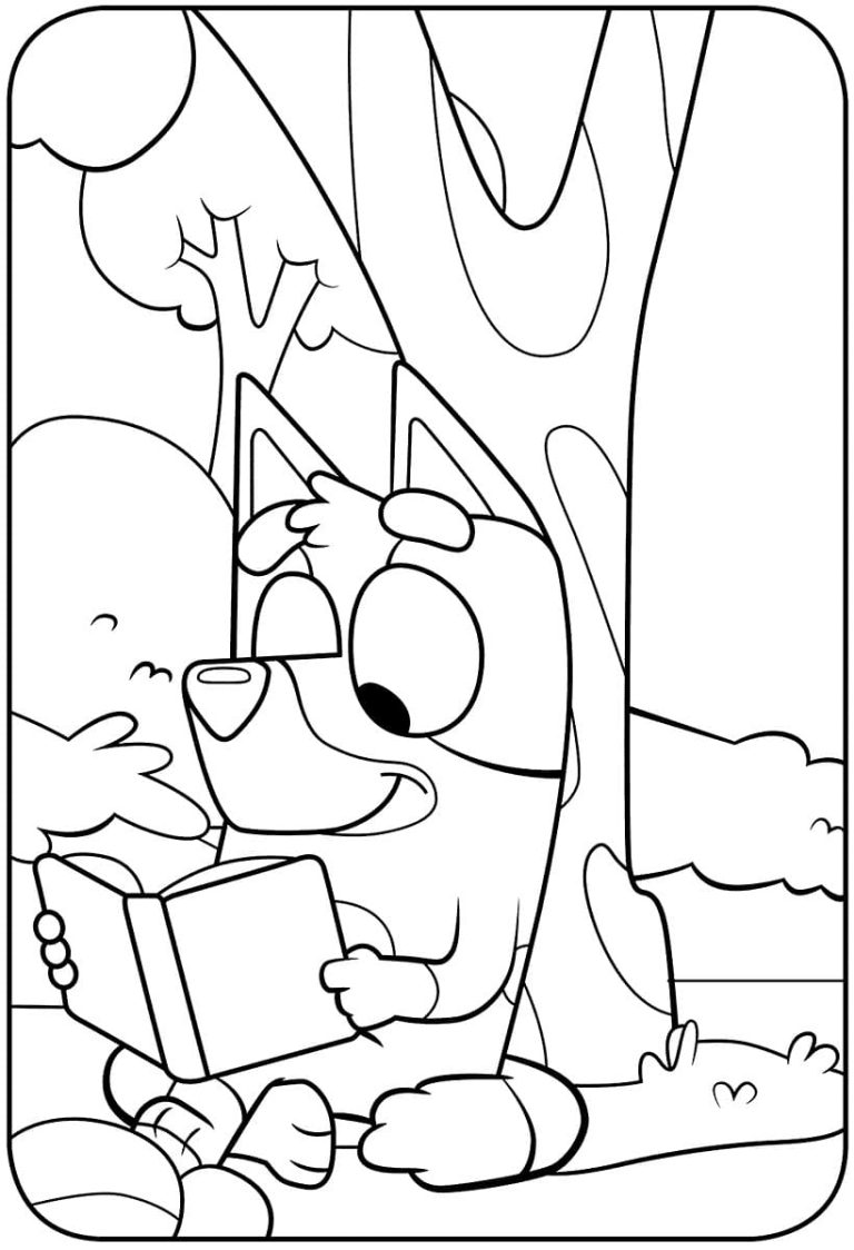 Bluey Coloring Pages Mum
