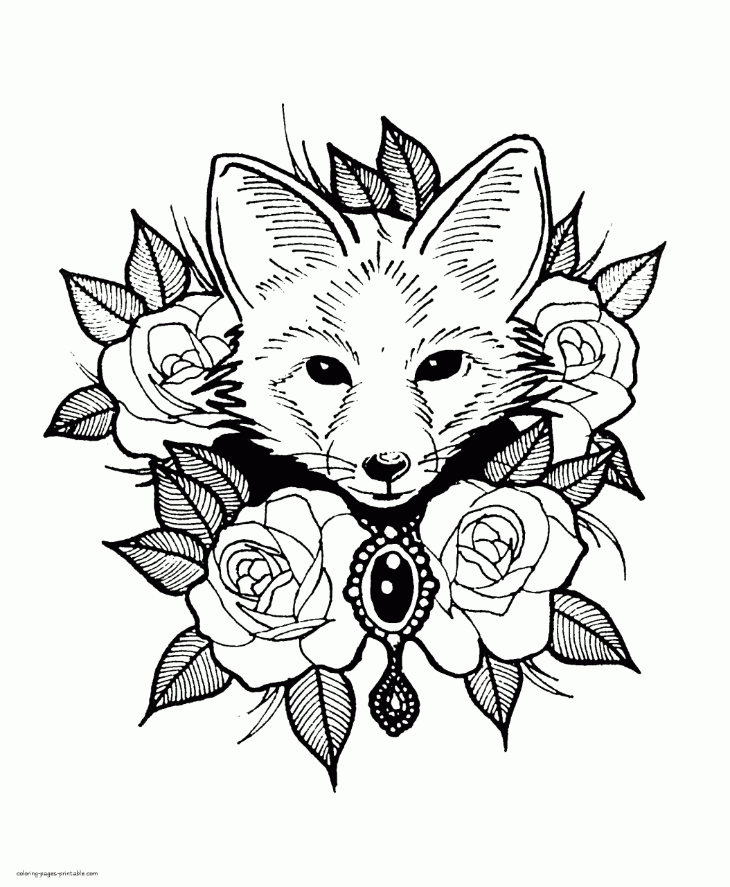 Fox Pup Coloring Page Fox coloring page, Coloring pages, Animal