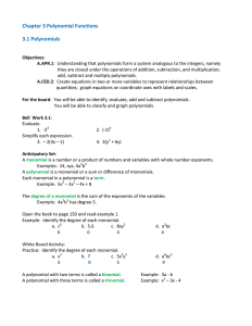 Adding And Subtracting Polynomials Practice Worksheet Worksheets