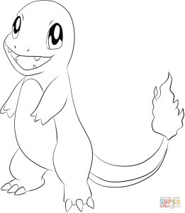 Charmander coloring page Free Printable Coloring Pages