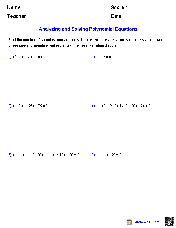 Algebra 2 Composition Of Functions Worksheet