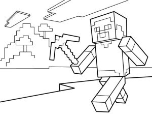 Minecraft Coloring Pages Free Printable Minecraft PDF Coloring Sheets