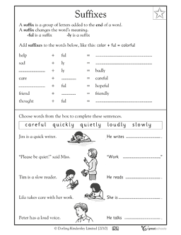 4th Grade Suffixes Worksheets With Answers