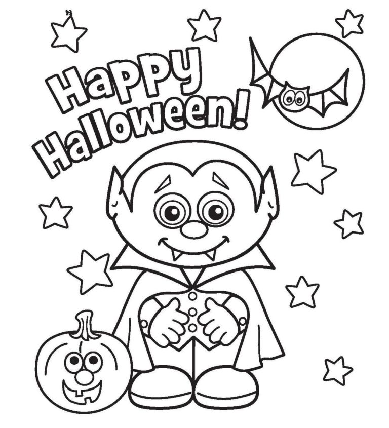 Cute Halloween Coloring Pages To Print