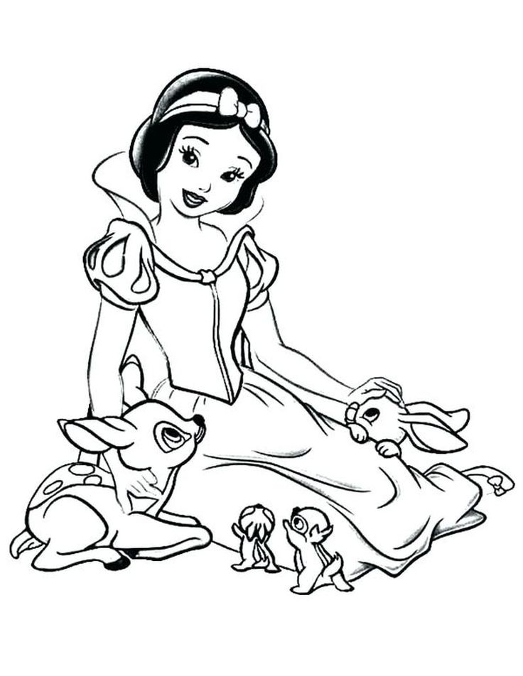 Snow White Colouring Pages Pdf
