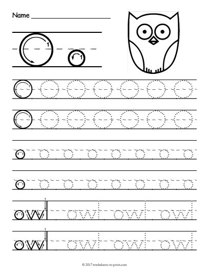 Free Printable Letter O Worksheets For Kindergarten