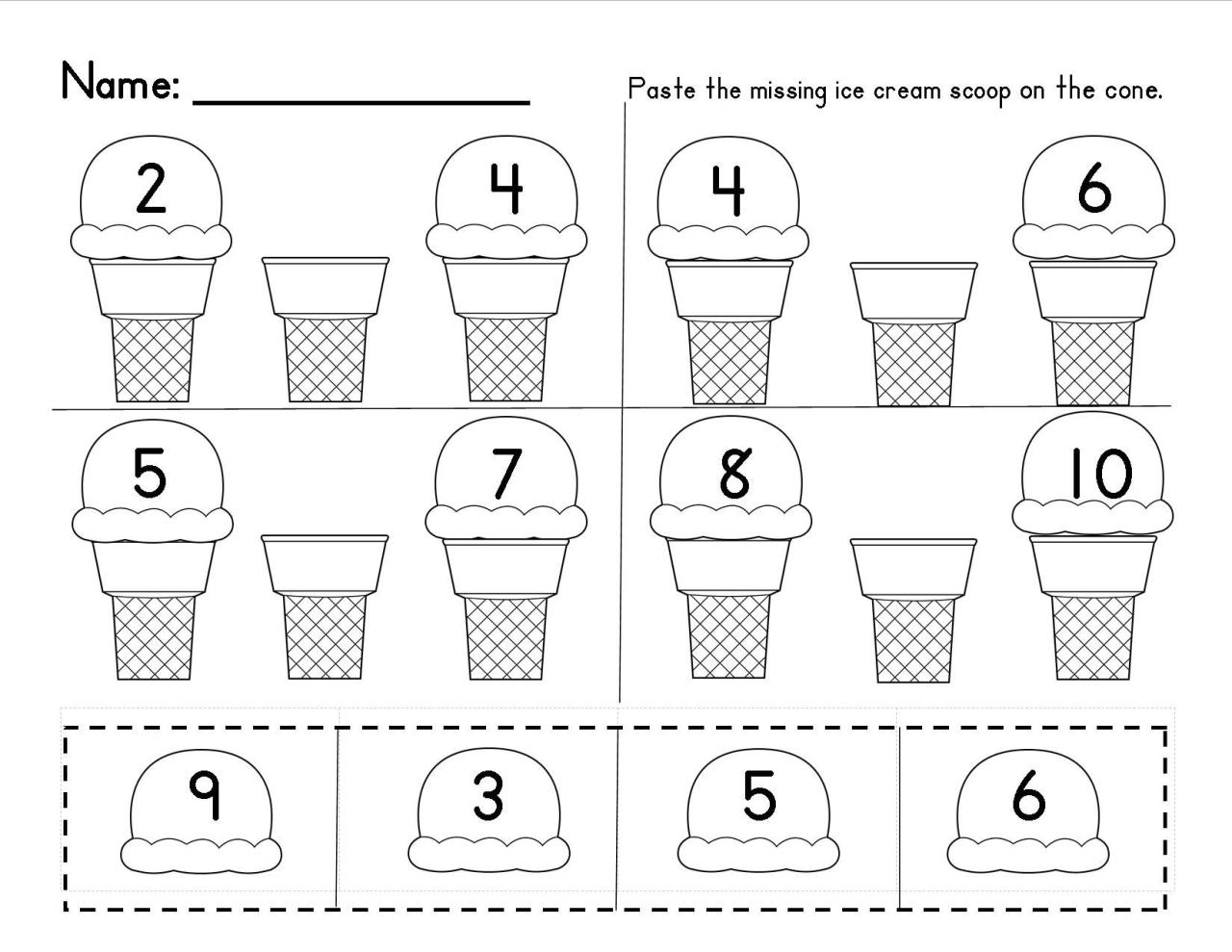 Preschool Counting Worksheets 1-10