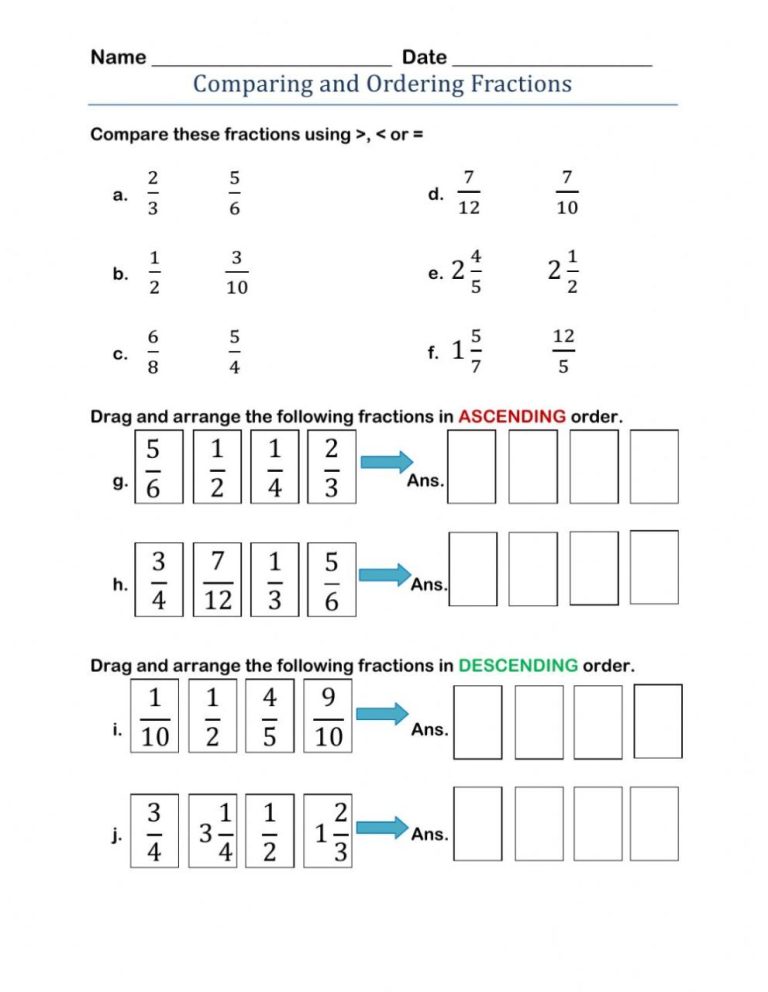 Convert Fraction To Decimal Worksheet Grade 6