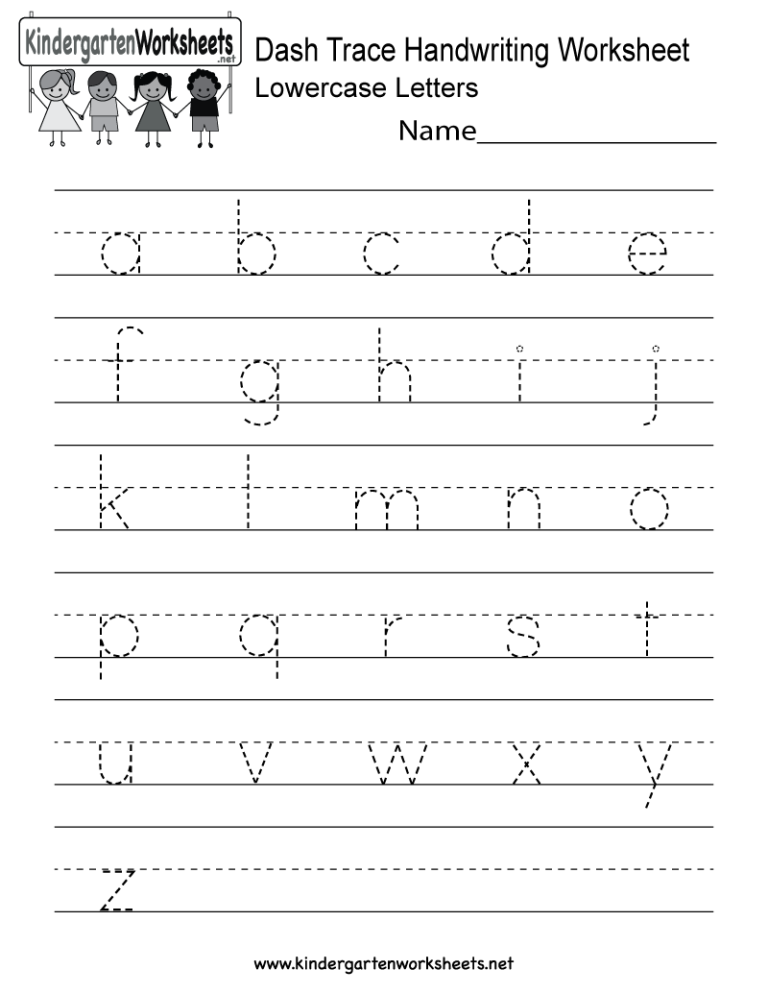 Printable Kindergarten Writing Worksheets Pdf