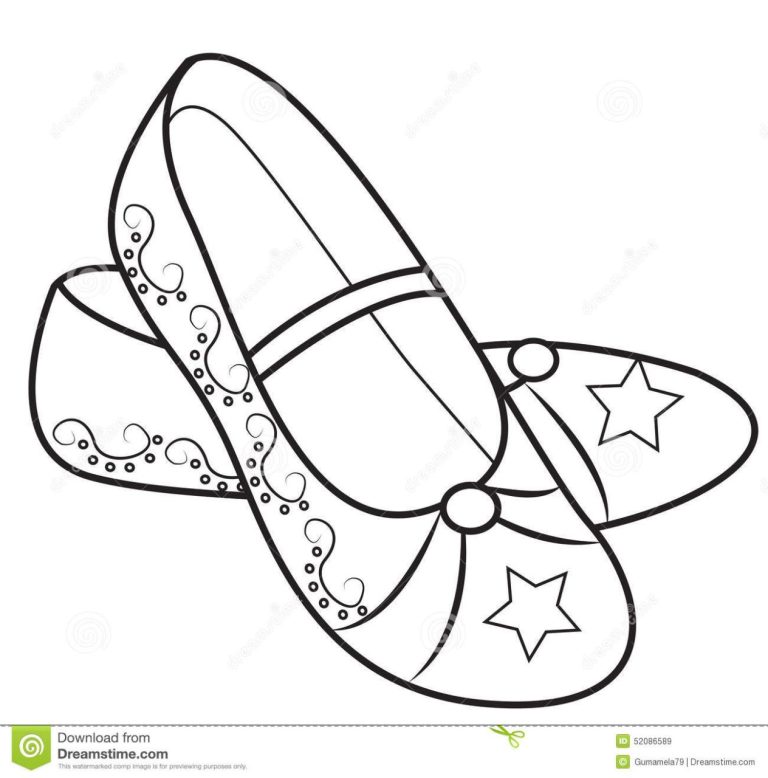 Shoes Coloring Pages To Print