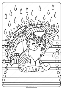 Kitten Coloring Pages Pdf