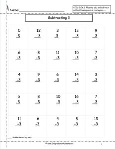 Teach child how to read Free Printable Second Grade Subtraction With