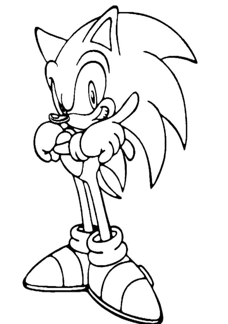 Sonic Colouring Pages Free