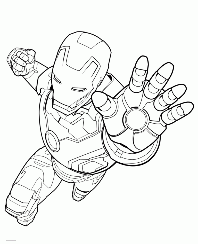 Iron Man Coloring Pages Book