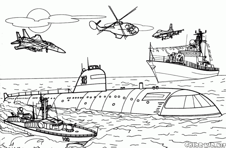 Coloring Pages Of Battleships