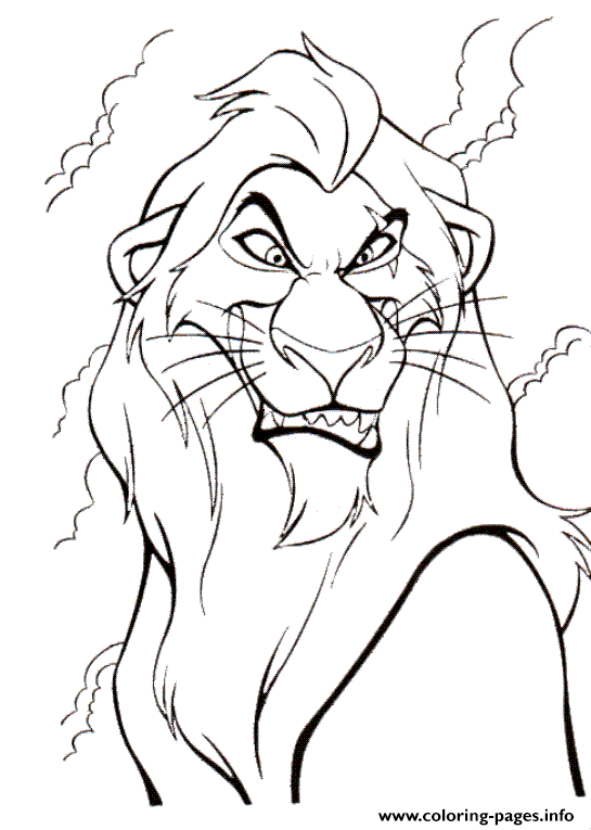 Lion King Coloring Pages Scar