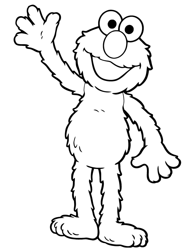 Elmo Colouring Pages Printable