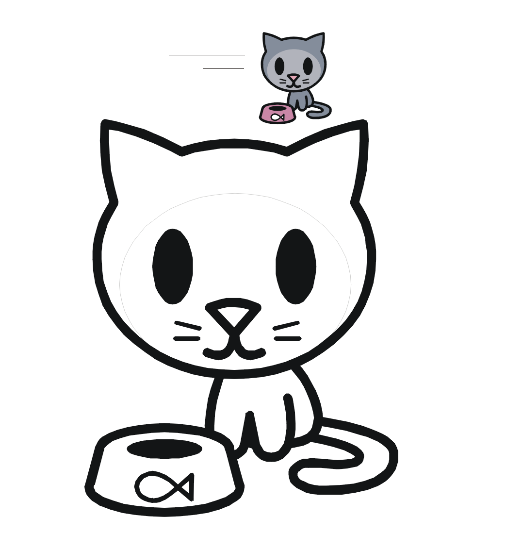 Cute cat coloring pages to download and print for free