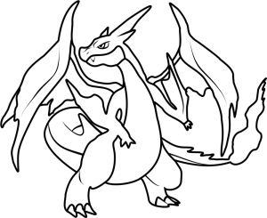 Mega Charizard Y Coloring Page Free Printable Coloring Pages for Kids